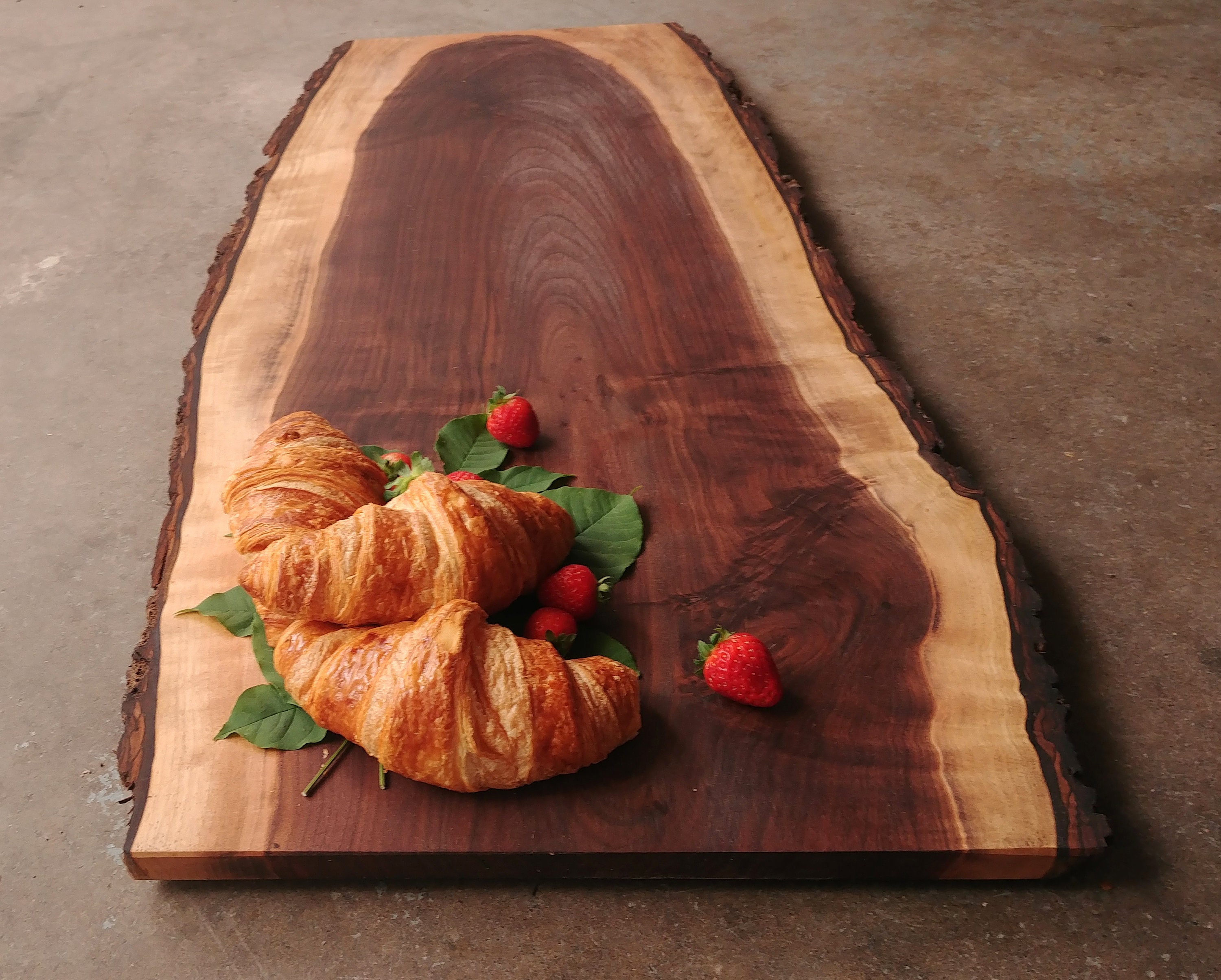 Live Edge Personalized Cutting Board - One of a Kind Cutting Board