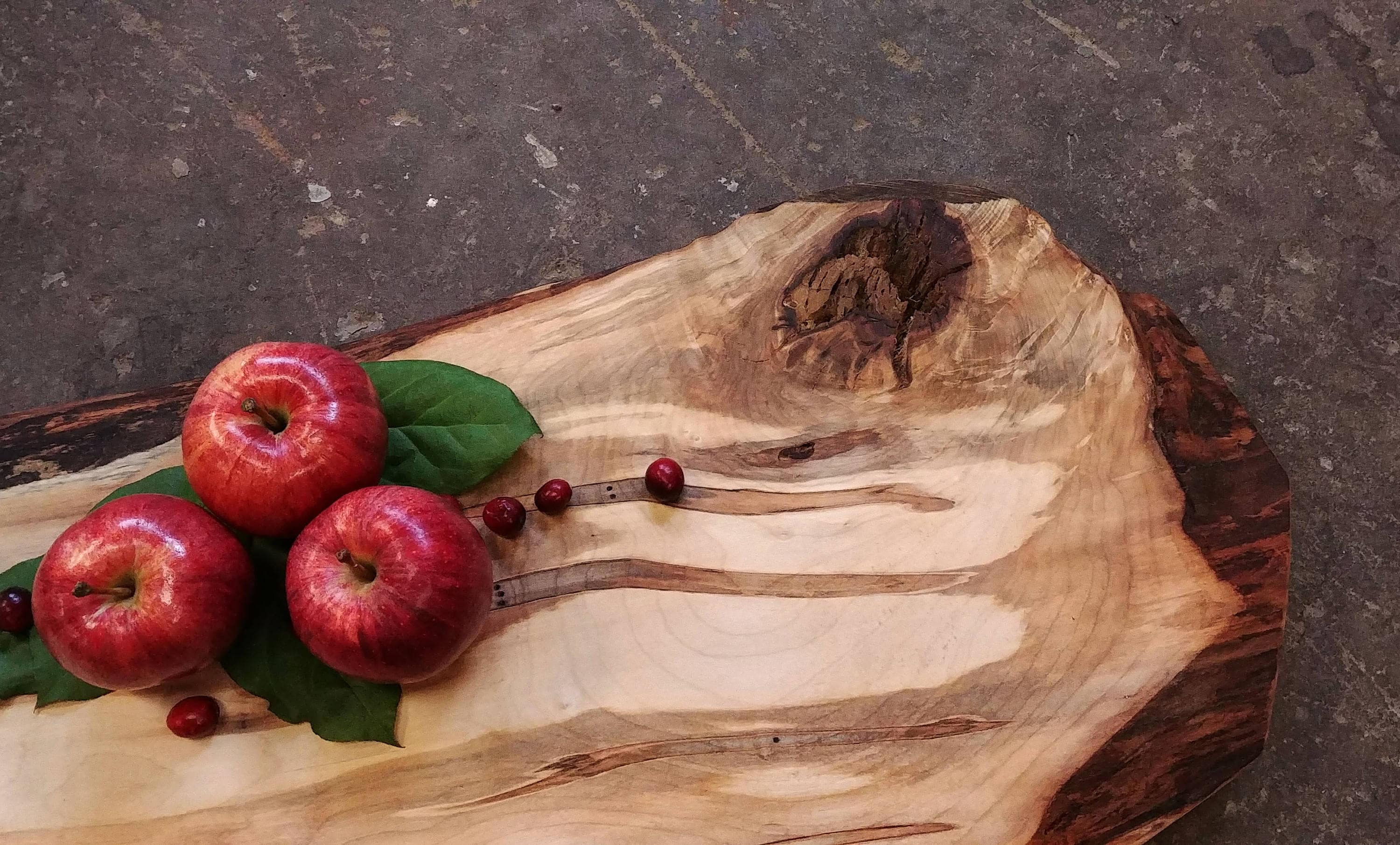 Personalized Cutting Board XLarge Thick Live Edge *One of A Kind* Maple