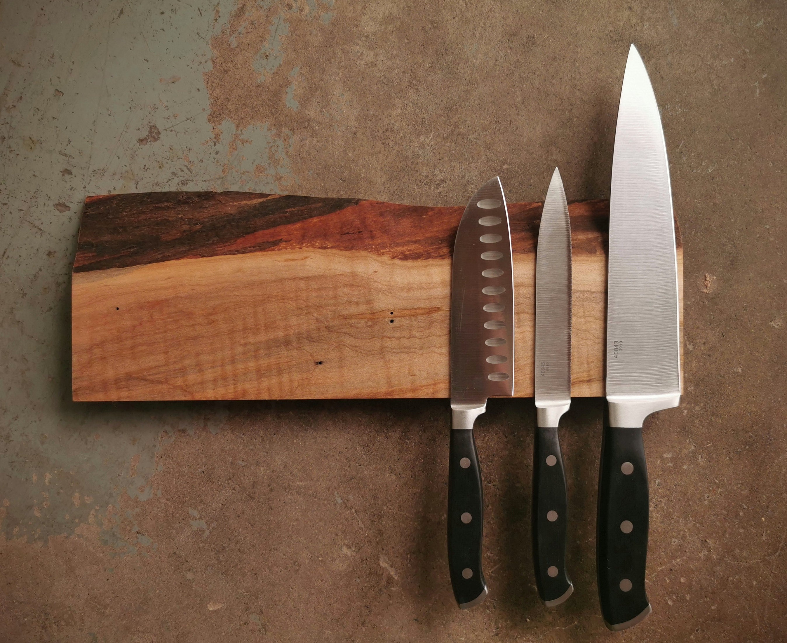 14 Inch Magnetic Live Edge Maple Knife Holder Wooden Magnetic Knife 14-inch-magnetic-live-edge-maple-knife-holder-wooden-magnetic-knife