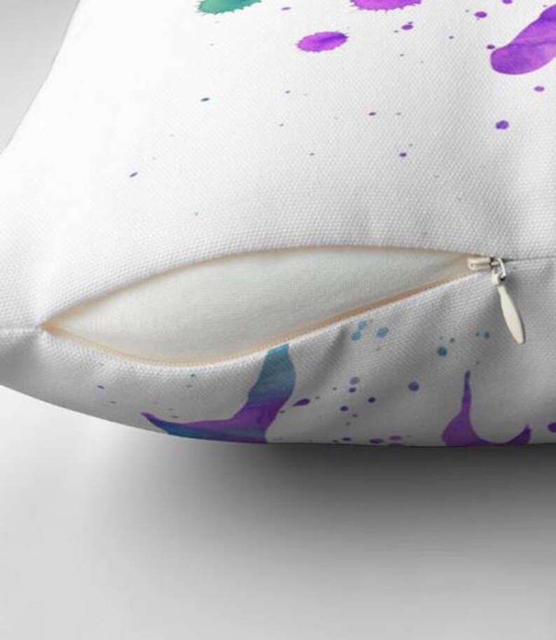 Paint Splat Throw Pillow Purple Paint Splat Throw Pillow Purple
