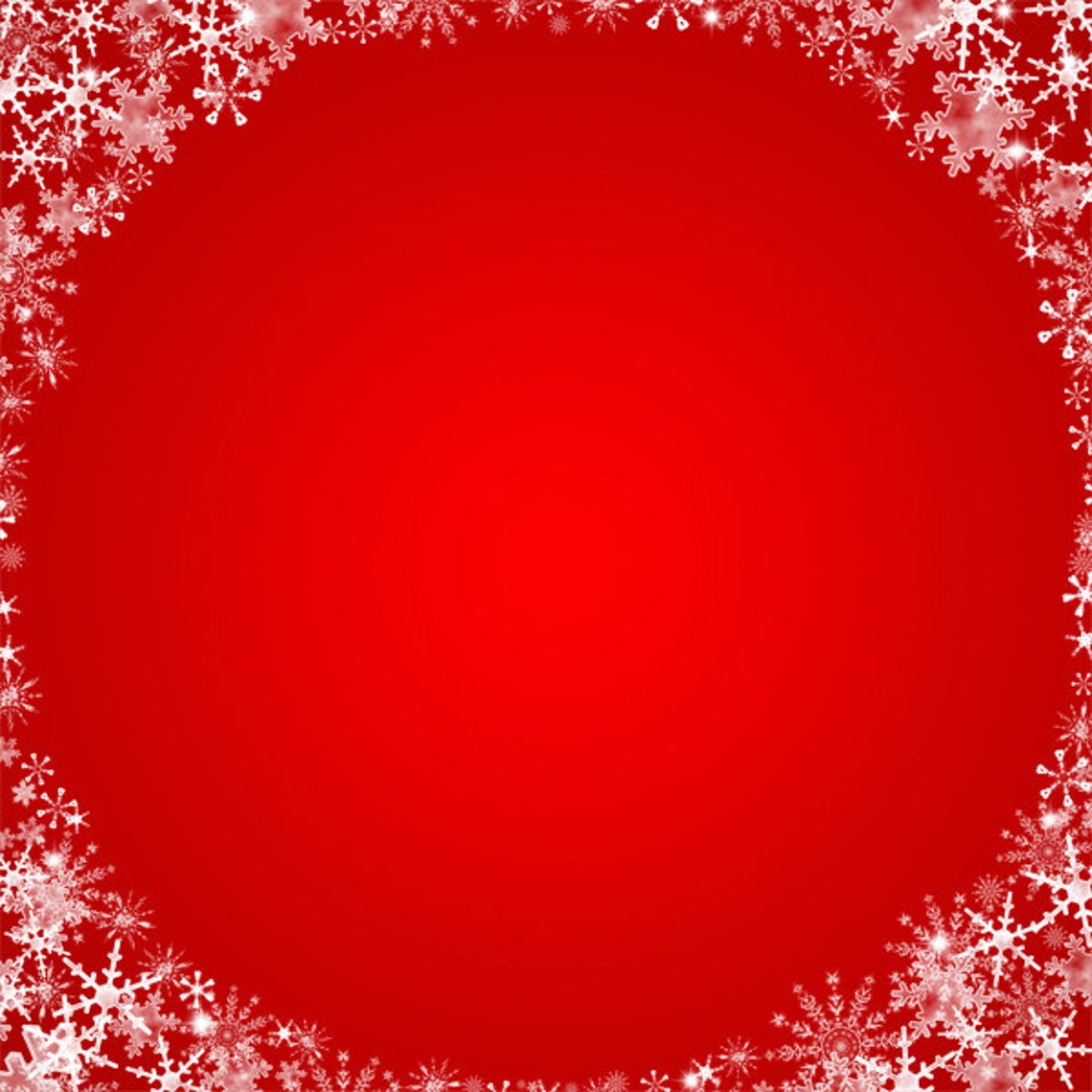 Snowflake Background Christmas Frame Overlay Digital Scrap - Etsy