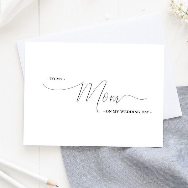 Mother or Father of the Bride and Groom, Parent Wedding Card, Wedding Letter, Future Mother and Father in-law, Parents of the Bride or Groom