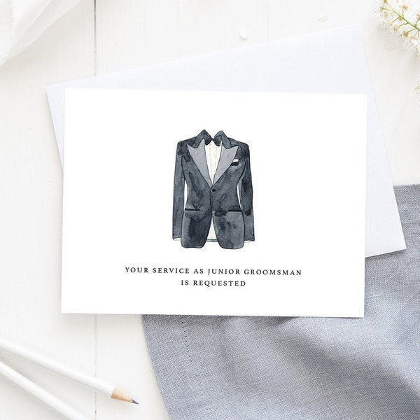 Junior Groomsman Proposal Card, Will You Be My Junior Groomsman, Junior Groomsman Proposal, Invitation For Junior Groomsmen