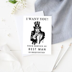 Serez-vous mon meilleur homme, Carte de proposition de témoin, Carte de demande de témoin, Carte de témoin, Carte pour témoin, Soyez notre témoin, Témoin de mariage, Demander la carte