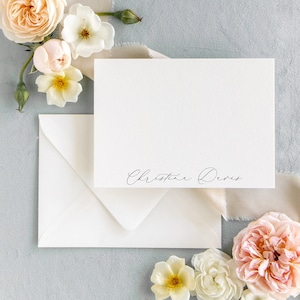 Personalisierter Briefpapier-Set, Benutzerdefinierte Briefpapier-Grußkarte, Briefpapier-Grußkarten, Einfache Notekarte, Klassische Notekarte mit Umschlägen, 10er-Set