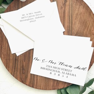 Envelope Printing for 5x7 Invitations, Wedding Invitation Printing, Modern Guest Addressing, Wedding Addressing, A7 Printed Envelopes