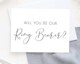 Ring Bearer Proposal Card, Will You Be My Ring Bearer, Ask Ring Bearer, Proposal Card, Wedding Card, Be Our Ring Bearer, Ring Bearer Wedding