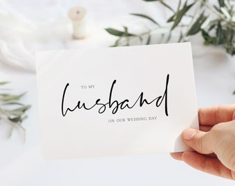 To My Husband On Our Wedding Day Card, To My Husband Card, Wedding Day Card to Husband, To My Husband, Wedding Day Card