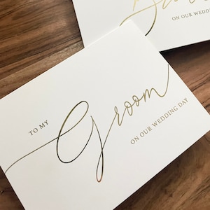 Tarjeta de aluminio para el paquete x2 de la novia y el novio, tarjeta de boda para mi novio, tarjeta para mi novia, tarjeta del día de la boda, fiesta nupcial, tarjeta de nota de boda