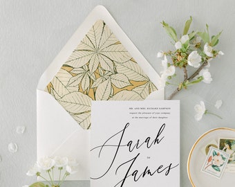 Ensemble de 10 protège-enveloppes de mariage, Enveloppes de mariage imprimées, Enveloppe de faire-part de mariage, protège-enveloppe, Ensemble de 10 protège-slips