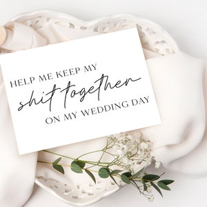 Help Me Keep My Shit Together Funny Bridesmaid Card, Funny Bridesmaid ...