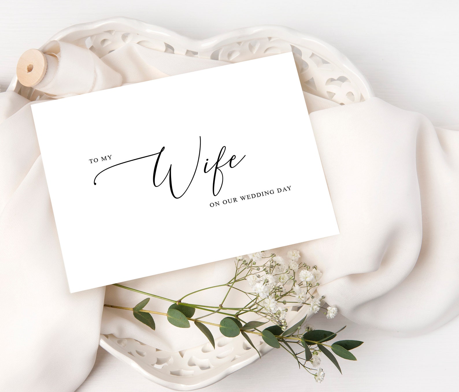 To My Husband Wife Wedding Day Cards Wedding Letters Etsy