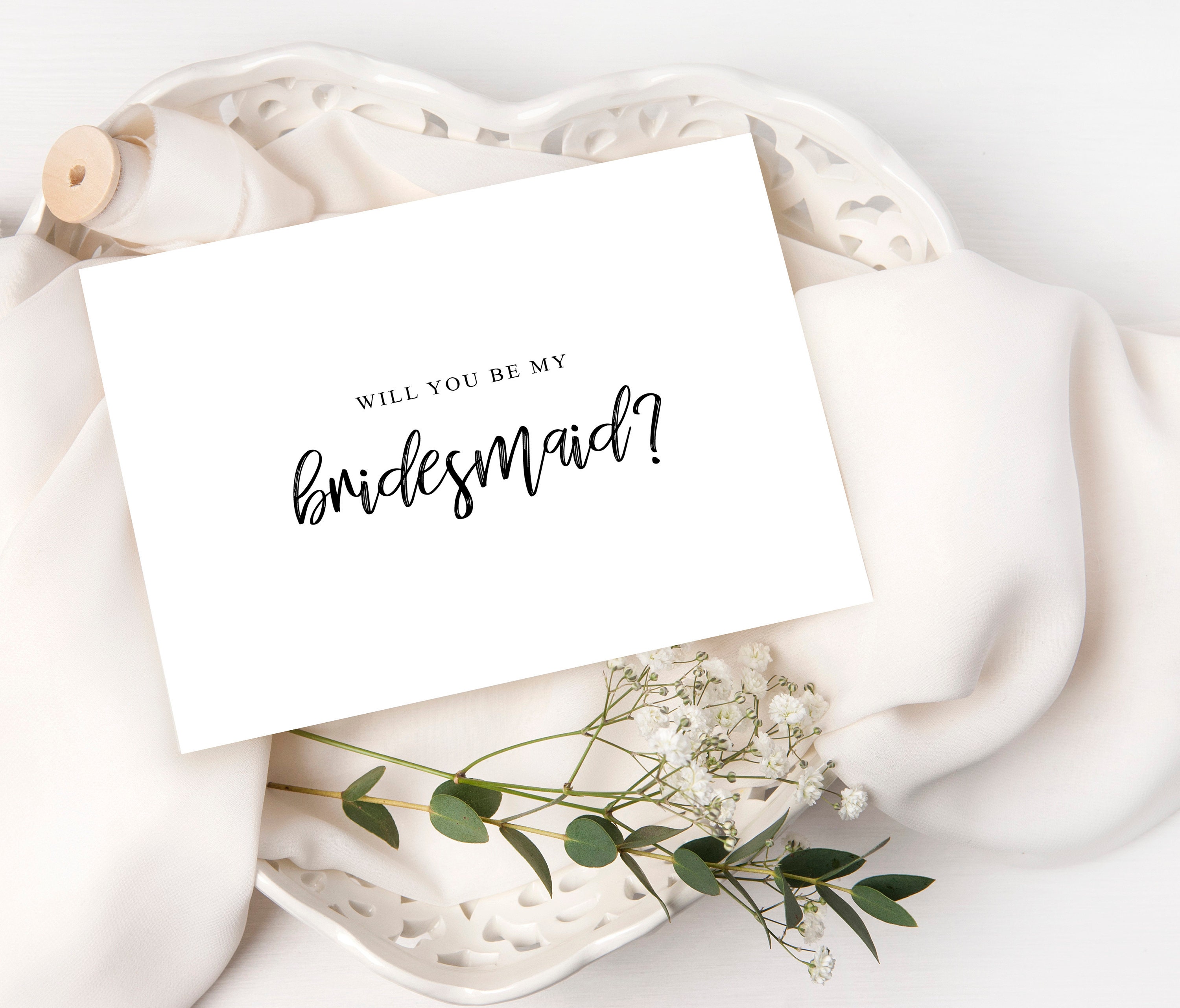 Will You Be My Bridesmaid Card for Bridesmaid Bridesmaid Etsy