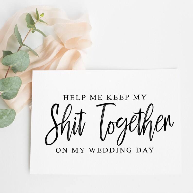 Help Me Keep My Shit Together Card Funny Bridesmaid Proposal - Etsy