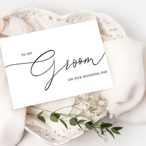 To My Groom On Our Wedding Day, Groom Wedding Day Card, Descriptive Word Wedding Day Card, Card For Groom Wedding Day image 3