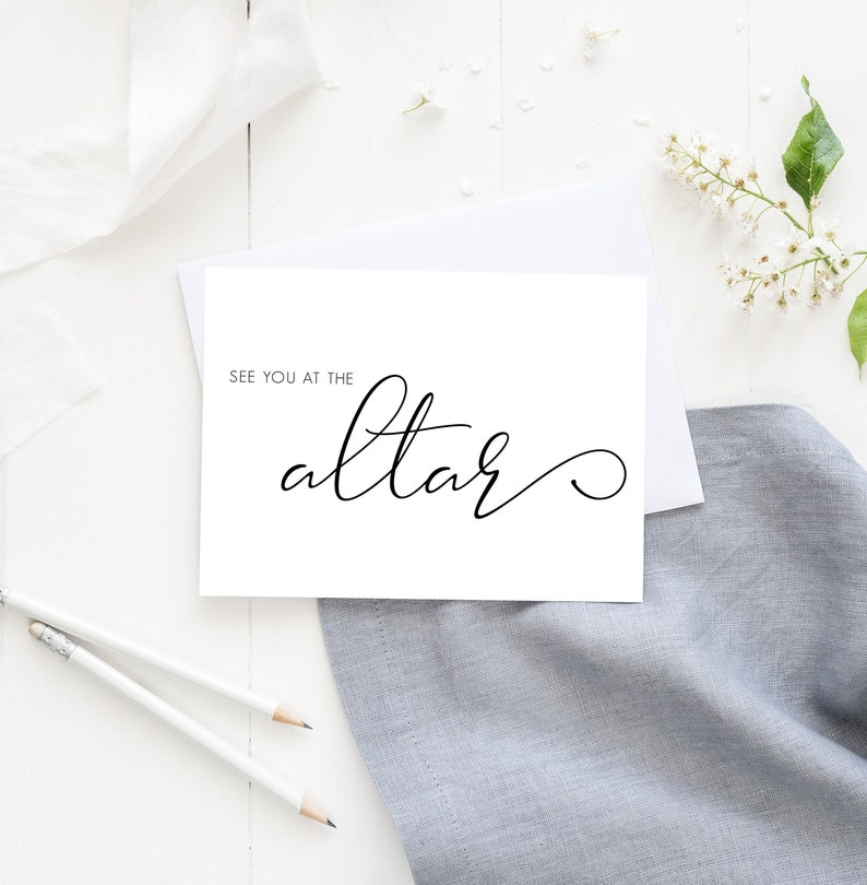 See you at the Altar Wedding Day Cards Wedding Day Cards Groom Future Husband Wife Wedding Before I Do Cards Bride Love Note