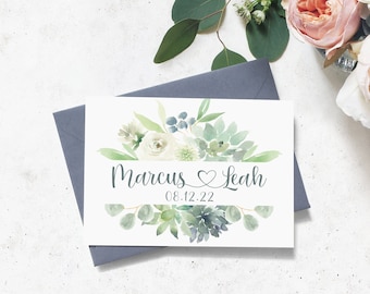 Wedding Card To Couple, Heart Couple Card, Personalized Card to Couple, Newly Married Couple Greeting Card, Congratulations Wedding Card