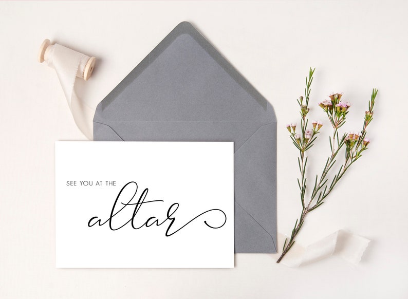 See you at the Altar Wedding Day Cards Wedding Day Cards Groom Future Husband Wife Wedding Before I Do Cards Bride Love Note