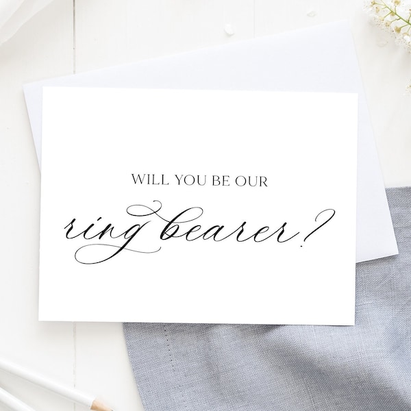 Ring Bearer Card, Will You Be My Ring Bearer, Ask Ring Bearer, Proposal Card, Wedding Card, Be Our Ring Bearer, Ring Bearer Wedding