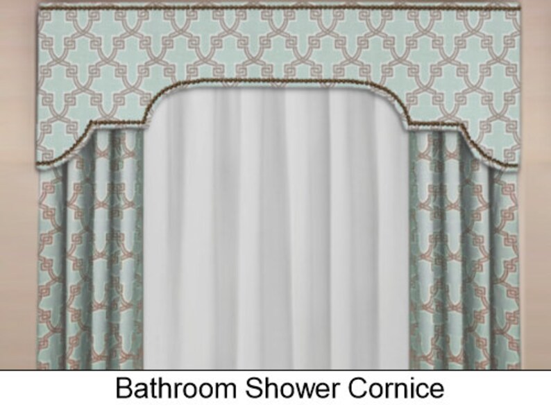 Custom Bathroom Shower Cornice Board Pelmet Box With Etsy