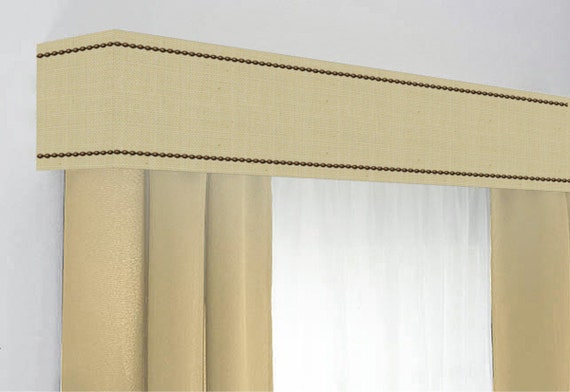 Custom Cornice Board Pelmet Box Window Treatment In Natural Etsy