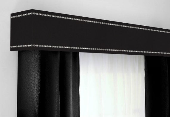 Custom Cornice Board Pelmet Box Window Treatment In Black With Etsy