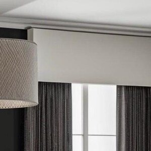 Custom Cornice Board Box Valance Window Treatment - Soft White ...