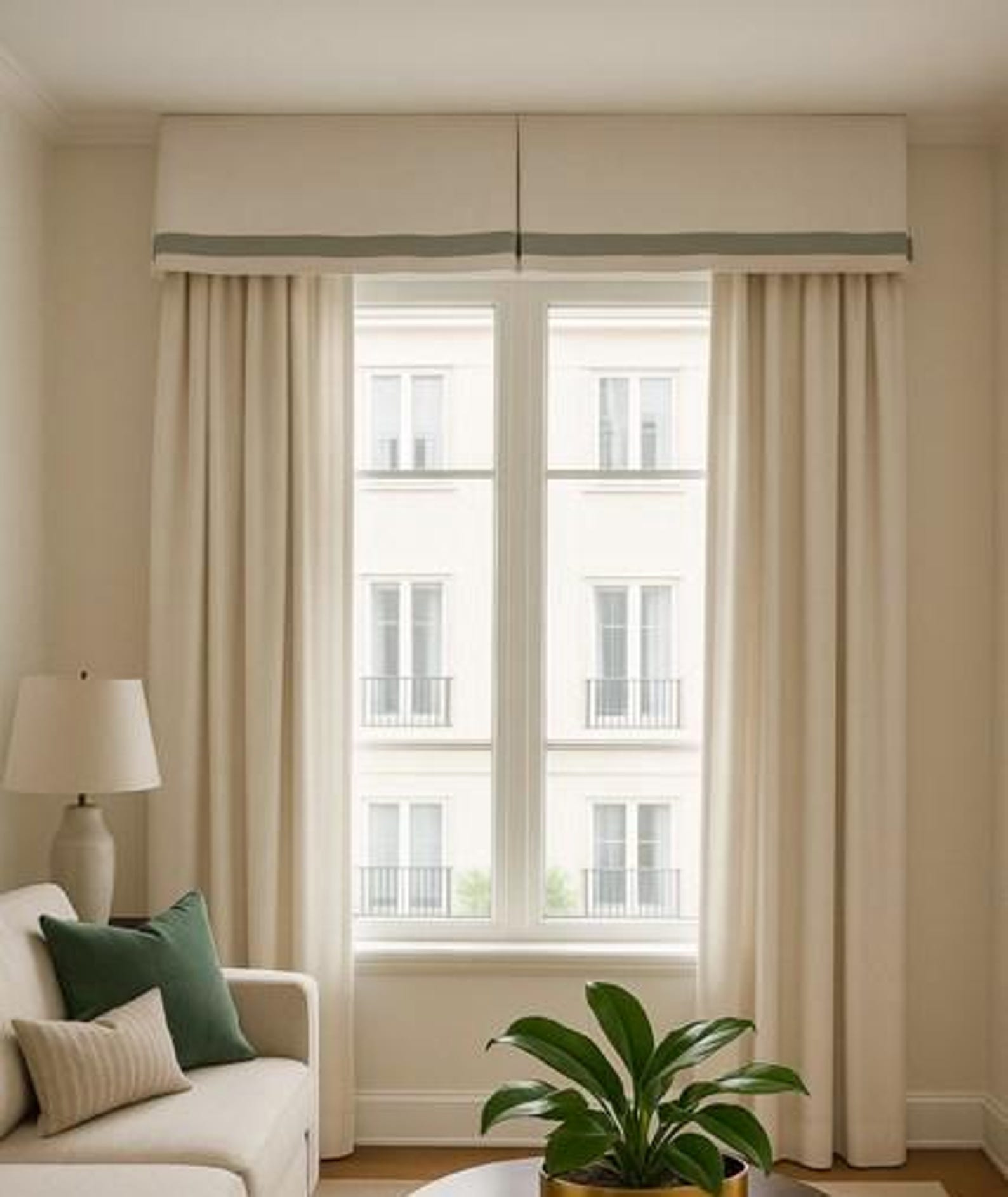 Structured Valance Custom Structured Pleat Valance, Pleated Valance With Decorative Trim ...