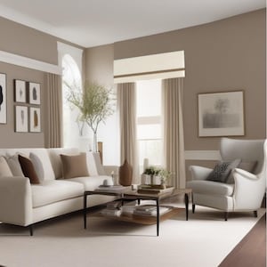 Window Cornice Board Valance Box Window Treatment in White with Ribbon Trim - Custom Curtain Box from Designer Homes