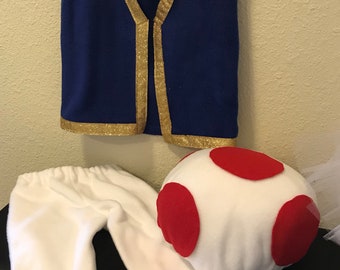 Toad Costume for Boy                                         from Mario Bros Video Game