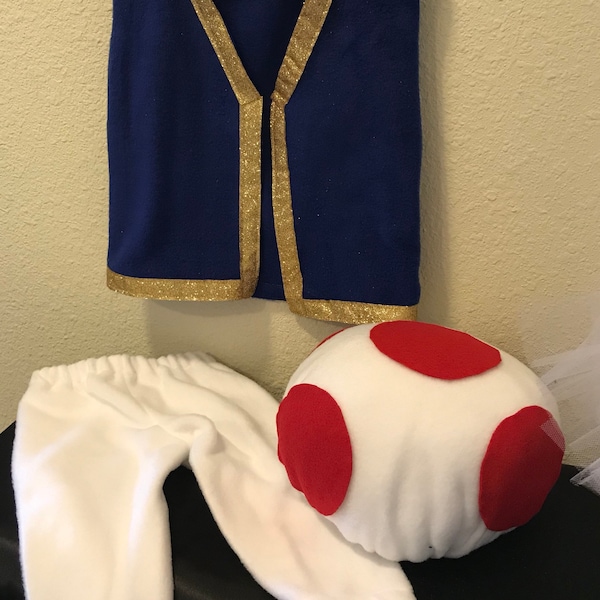 Toad Costume for Boy                                         from Mario Bros Video Game