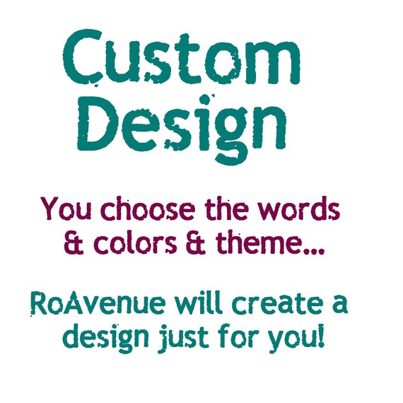 Custom word art / personalized word art / subway art / Etsy