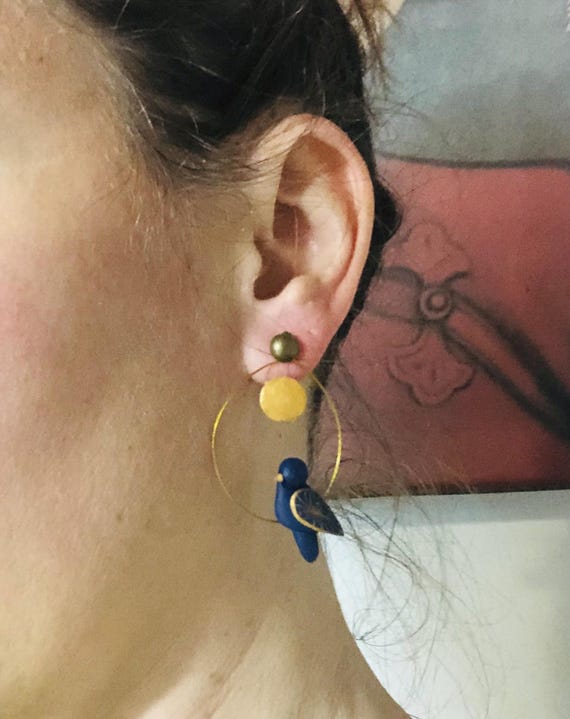 Boucles d'oreilles « Jolie et naturelle » argent 925 - bleu turquoise