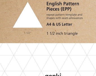 1 Inch Triangle - English Paper Piecing (EPP) Instant Download ...