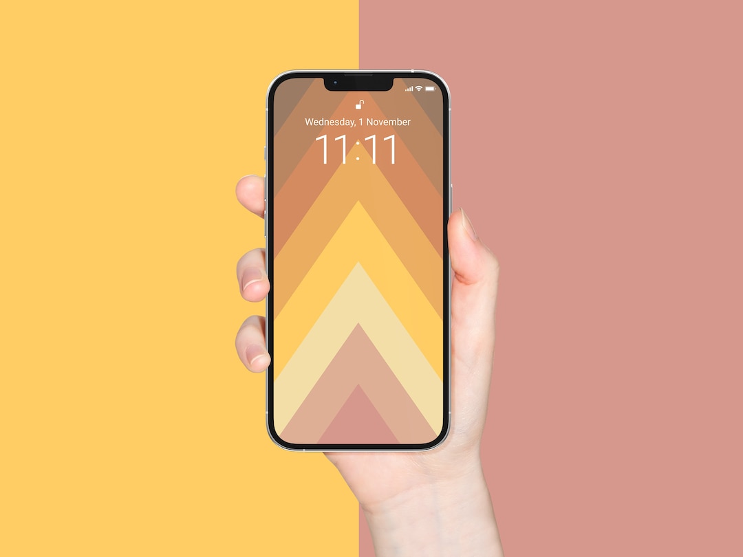IPhone Wallpaper Bundle, 4 Jpegs, Chevron Pattern, Chevron + 3 Solid ...