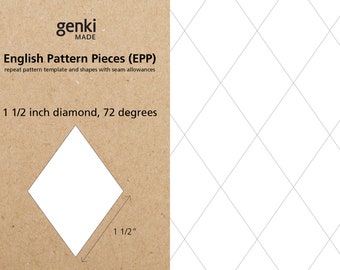 2 Inch Diamond Pattern 2 Inch Diamond 60 Degrees English Paper Piecing EPP - Etsy