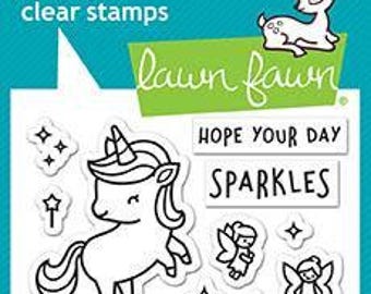 Lawn Fawn - Un po' di scintillio - Set di timbri trasparenti