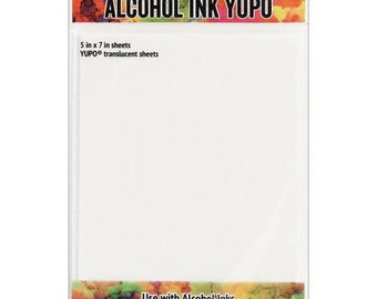 Ranger Ink - Tim Holtz - Alcohol Ink Yupo Paper - Translucent - 10 Pack