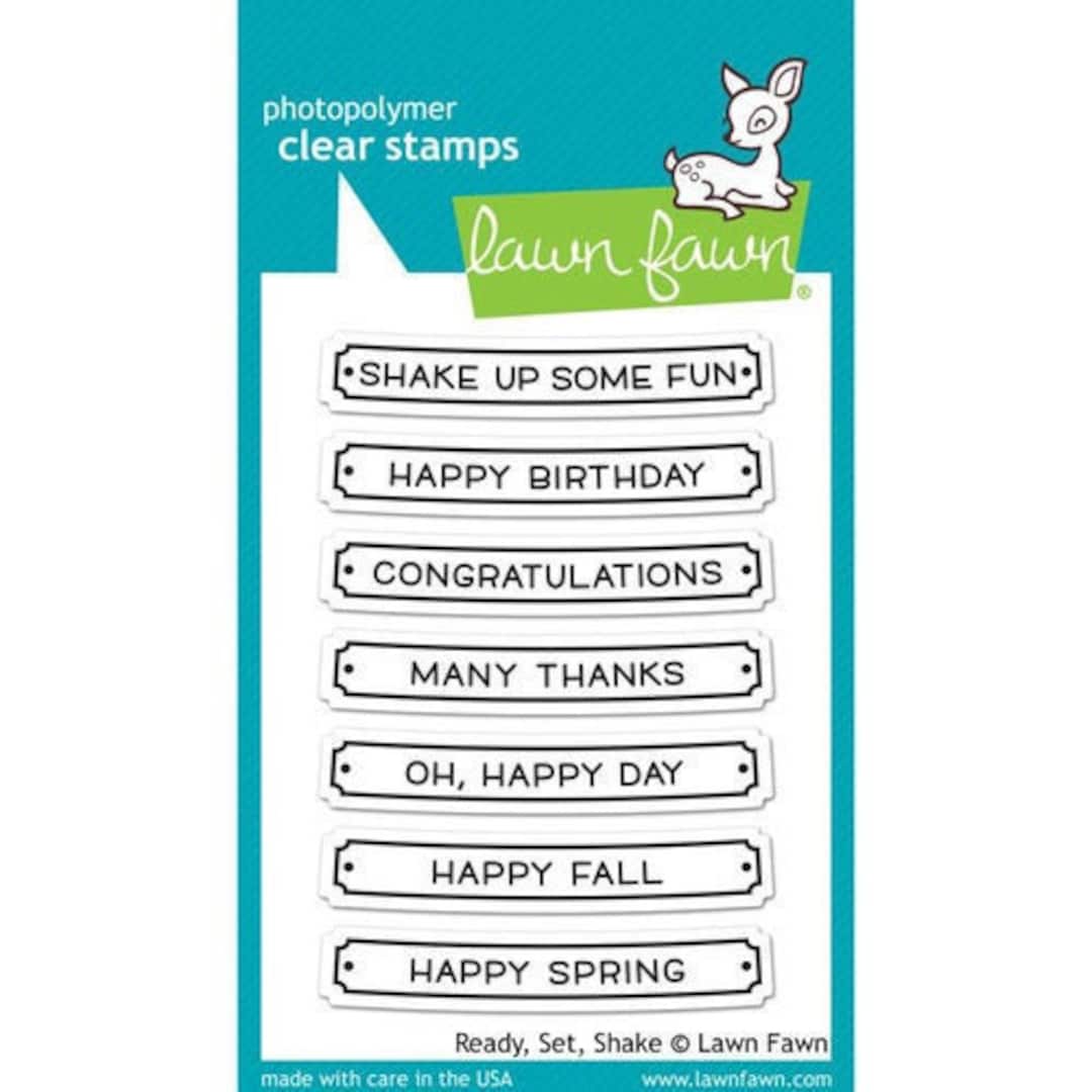 Lawn Fawn - Clear Photopolymer Stamps - Ready, Set, Shake - Etsy