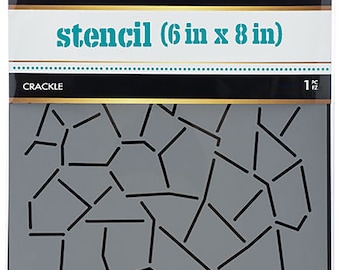 iCraft-Thermoweb-Deco Foil Designer Stencil 6X8-Crackle