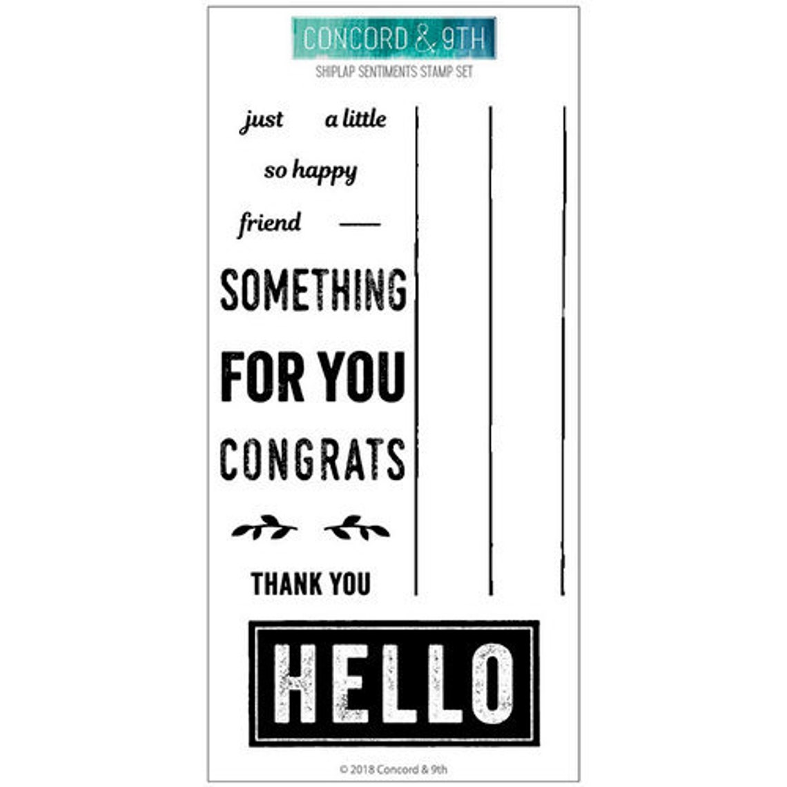 Concord and 9th - Clear Photopolymer Stamps - Shiplap Sentiments - Etsy