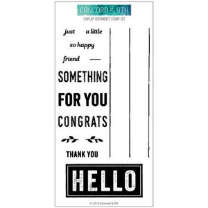 Eintracht und 9th - Klare Photopolymer Stempel - Shiplap Sentiments