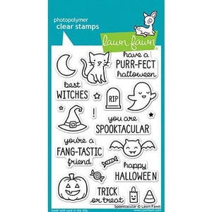 Lawn Fawn - Halloween - Clear Photopolymer Stamps - Spooktacular