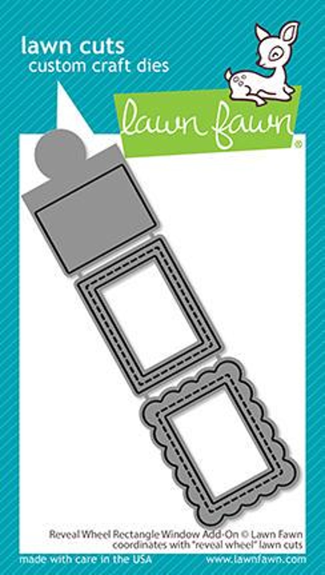 Lawn Fawn - Reveal Wheel Rectangle Window Add-on - Lawn Cuts - Etsy