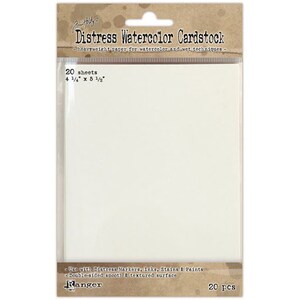 Ranger Ink - Tim Holtz - Distress Watercolor Cardstock - 4.25 x 5.5 - 20 Pack