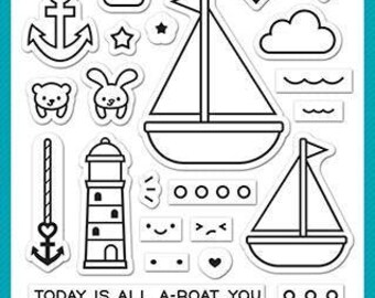 Lawn Fawn-smooth sailing-Clear Stamp Set