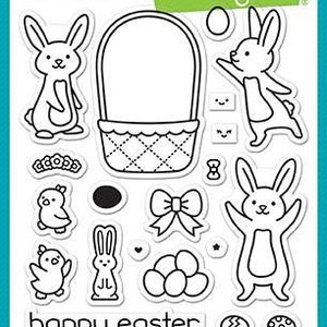 Lawn Fawn-Selos de acrílico transparente-Eggstra Amazing Easter