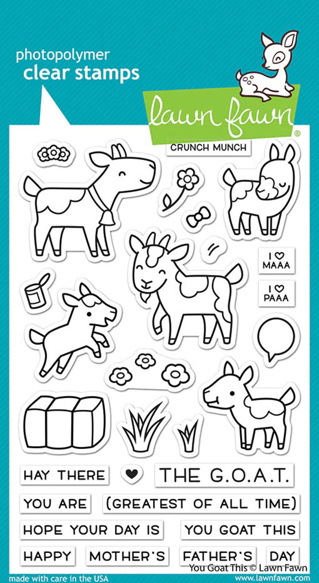 Lawn Fawn - Clear Photopolymer Stamps - You Goat This - Etsy