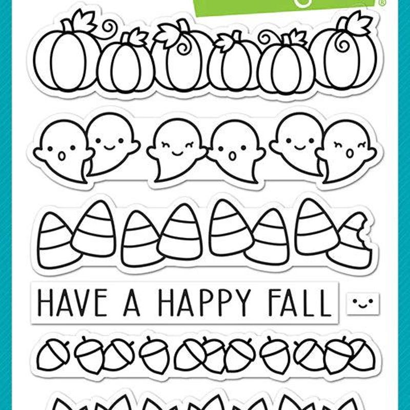 Set Timbri Trasparenti Lawn Fawn | Piccole Icone Di Halloween Per Card Making E Scrapbooking