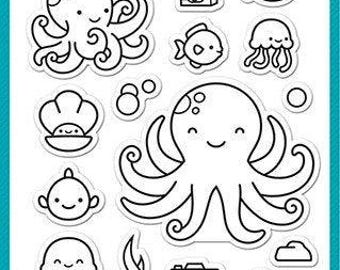 Lawn Fawn - Clear Photopolymer Stamps - ocean shell-fie